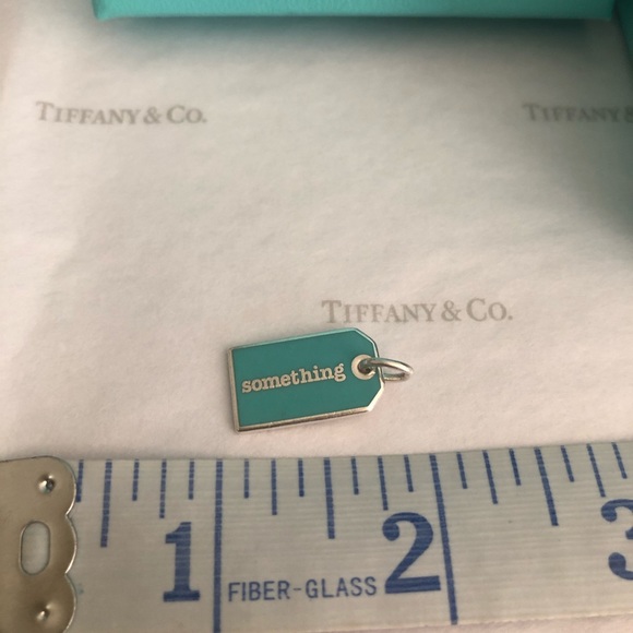 Tiffany Co Something Blue Tag Charm 